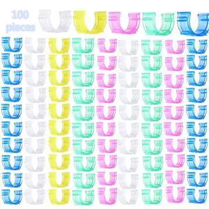 100 Pcs Sewing Bobbin Clips,Plastic Bobbins Small Clip Accessory Thread Clips Holder Sewing Tool(5 Colors) 100 Pcs Sewing Bobbin Clips,Plastic Bobbins Small Clip Accessory Thread Clips Holder Sewing Tool(5 Colors)