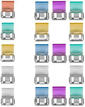 Seam Clip and Hem Clips for Invisible Pant Legs - 18-Pack Multi-Color Set for Jeans, Trousers, and Dress Pants Seam Clip and Hem Clips for Invisible Pant Legs - 18-Pack Multi-Color Set for Jeans, Trousers, and Dress Pants