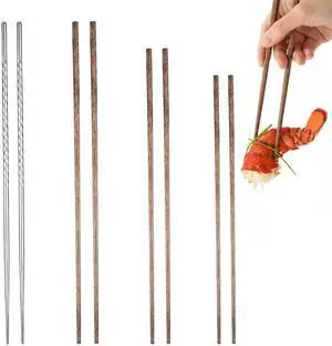 Cooking Chopsticks Set, Wooden & Stainless Steel Chopsticks Cooking Chopsticks Set, Wooden & Stainless Steel Chopsticks