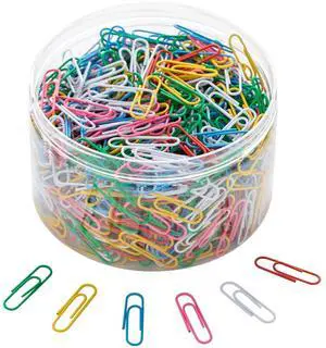 800 PCS Paper Clips and Binder Clips Medium Size, Colored Paper Clips for Office Supplies, Colorful and Durable, Use for School Home (Multicolored, 1.3 inch) 800 PCS Paper Clips and Binder Clips Medium Size, Colored Paper Clips for Office Supplies, Colorful and Durable, Use for School Home (Multicolored, 1.3 inch)