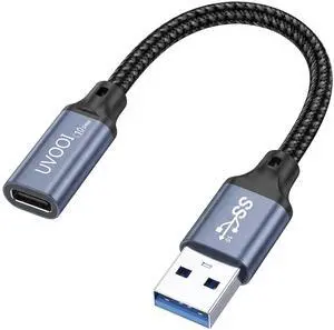 USB C Female to USB A Male Adapter 10Gbps Data Transfer Cable 60W&3A USB C Female to USB A Male Adapter 10Gbps Data Transfer Cable 60W&3A