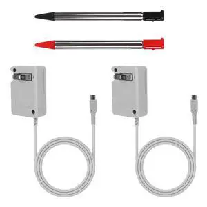Charger for 3DS with 2 Stylus Pens, AC Wall Adapter Game Charger for Dsi Ndsi 3DS 3DSXL New 3Dsll 2DS Dsixl Charger for 3DS with 2 Stylus Pens, AC Wall Adapter Game Charger for Dsi Ndsi 3DS 3DSXL New 3Dsll 2DS Dsixl