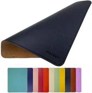 PU Leather Mouse Pad with Stitched Edge, Wood Mousepad, Waterproof Gaming Mouse Pad Mat for Computers, Laptop, Office & Home, 10.2" x 8.3", 1 Pack (Black) PU Leather Mouse Pad with Stitched Edge, Wood Mousepad, Waterproof Gaming Mouse Pad Mat for Computers, Laptop, Office & Home, 10.2" x 8.3", 1 Pack (Black)