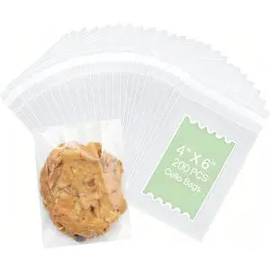 4x6 Clear Self Seal Cellophane Bags, 200Pcs 4x6 Clear Self Seal Cellophane Bags, 200Pcs