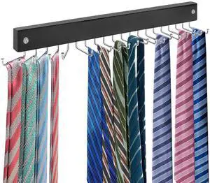 Tie Rack Wall Mounted, Tie, Belt and Scarf Hanger 20 Hook, Tie and Belt Organizer Tie Rack Wall Mounted, Tie, Belt and Scarf Hanger 20 Hook, Tie and Belt Organizer