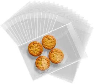 4"x6" Self Sealing Cellophane Bags, 200pcs Resealable Clear Plastic Bags for Cookies,Snacks,Bakery, Small Parts,Gift Packaging 4"x6" Self Sealing Cellophane Bags, 200pcs Resealable Clear Plastic Bags for Cookies,Snacks,Bakery, Small Parts,Gift Packaging