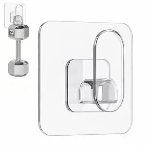 18 Pack Adhesive Wall Hooks for Hanging Heavy Duty 22lb(Max), Upgraded Clear PC No Drill Towel Hooks, Waterproof Sticky Hangers for Home, Bathroom, Kitchen, Shower, Keys, Office & Outdoor 18 Pack Adhesive Wall Hooks for Hanging Heavy Duty 22lb(Max), Upgraded Clear PC No Drill Towel Hooks, Waterproof Sticky Hangers for Home, Bathroom, Kitchen, Shower, Keys, Office & Outdoor