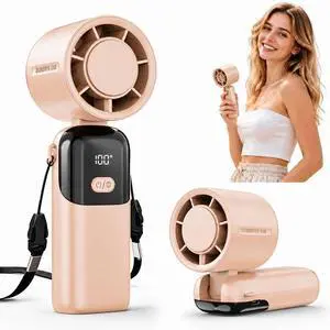 5000mAh Portable Handheld Fan, USB-C Rechargeable Mini Fan with 100 Speeds 5000mAh Portable Handheld Fan, USB-C Rechargeable Mini Fan with 100 Speeds