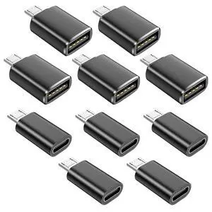 10 Pack USB C to Micro USB Adapter&USB to Micro USB Adapter 10 Pack USB C to Micro USB Adapter&USB to Micro USB Adapter