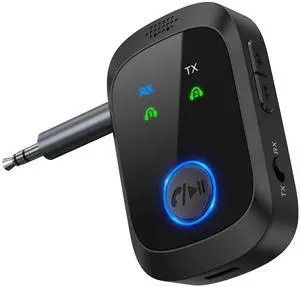 Bluetooth 5.4 Transmitter Receiver, 2-in-1 Car AUX Adapter Bluetooth 5.4 Transmitter Receiver, 2-in-1 Car AUX Adapter
