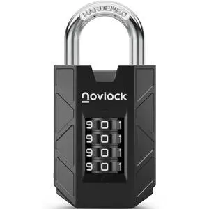 Gym Locker Lock, Indoor & Outdoor 4-Digit Combination Padlock Gym Locker Lock, Indoor & Outdoor 4-Digit Combination Padlock