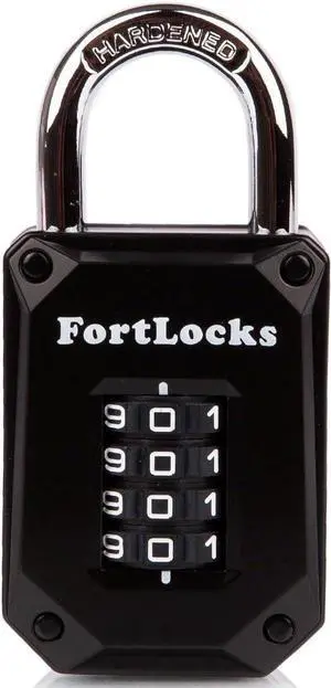 Gym Locker Lock, 4-Digit Indoor & Outdoor Combination Padlock Gym Locker Lock, 4-Digit Indoor & Outdoor Combination Padlock