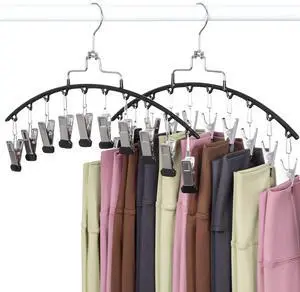 2 Pack Leggings Hanger for Closet, 20 Clips 360° Swivel Hook Legging Organizer Space Saving for Leggings Shorts Pants Skirt Jeans Bra Tank top Underwear for Closet CT80B 2 Pack Leggings Hanger for Closet, 20 Clips 360° Swivel Hook Legging Organizer Space Saving for Leggings Shorts Pants Skirt Jeans Bra Tank top Underwear for Closet CT80B