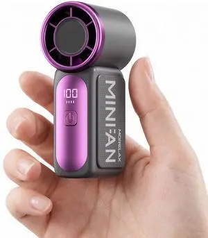 Portable Handheld Mini Fan, Mini Portable Fan with 6 Speeds, 16920 RPM Turbo High Speed Airflow, USB Rechargeable Small Personal Fan with LED Display, Pocket Hand Fan for Travel Makeup Outdoor Office Portable Handheld Mini Fan, Mini Portable Fan with 6 Speeds, 16920 RPM Turbo High Speed Airflow, USB Rechargeable Small Personal Fan with LED Display, Pocket Hand Fan for Travel Makeup Outdoor Office