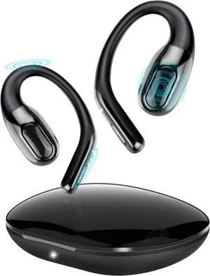 Open Ear Headphones Bluetooth 6.0 Immersive Stereo, 2026 Wireless Sports Earbuds with Wide Area Tap, 45Hrs Lightweight Comfort Ear Buds with ENC Mic, IPX7 Waterproof Earphones for Gym/Running/Office Open Ear Headphones Bluetooth 6.0 Immersive Stereo, 2026 Wireless Sports Earbuds with Wide Area Tap, 45Hrs Lightweight Comfort Ear Buds with ENC Mic, IPX7 Waterproof Earphones for Gym/Running/Office