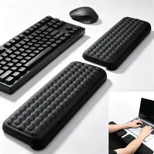 2Pcs L-Shaped Arm Rest for DeskErgonomic Keyboard Elbow Pads,Black 2Pcs L-Shaped Arm Rest for DeskErgonomic Keyboard Elbow Pads,Black