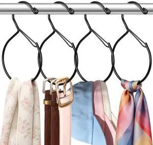 Belt Hanger for Closet, Great Space Saving Belt Hanger, Durable and Sturdy Steel Material, Smooth & Burr-Free Surface, Easy to Use, Multipurpose Closet Hangers for Storing Ties, Scarfs, Hats, 4 Pack Belt Hanger for Closet, Great Space Saving Belt Hanger, Durable and Sturdy Steel Material, Smooth & Burr-Free Surface, Easy to Use, Multipurpose Closet Hangers for Storing Ties, Scarfs, Hats, 4 Pack
