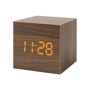 Wooden Digital Alarm Clocks for Bedrooms - Small LED Clock with, DC Port, Temperature, Snooze, DST, Wood Décor, Adapter Powered Wooden Digital Alarm Clocks for Bedrooms - Small LED Clock with, DC Port, Temperature, Snooze, DST, Wood Décor, Adapter Powered