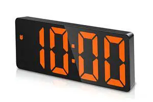 Digital Alarm Clock, LED Clock for Bedroom, Electronic Desktop Clock with Temperature Display, Adjustable Brightness, Voice Control, 12/24H, 6.3" Large Display for Home, Bedroom, Office Digital Alarm Clock, LED Clock for Bedroom, Electronic Desktop Clock with Temperature Display, Adjustable Brightness, Voice Control, 12/24H, 6.3" Large Display for Home, Bedroom, Office
