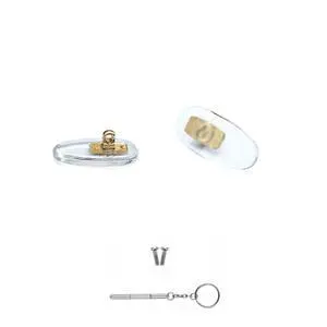 Screw-in Nose Pad Suitable for Gucci Sunglass Replacement Pads,Gold Screw-in Nose Pad Suitable for Gucci Sunglass Replacement Pads,Gold