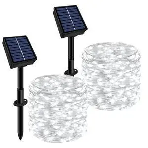 String Lights Outdoor Waterproof 2 Pack Total 66ft 200LED White String Lights Outdoor Waterproof 2 Pack Total 66ft 200LED White