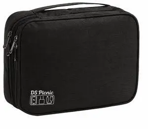Electronic Organizer Travel Essentials Case, Waterproof Double Layer Cable Storage Pouch Bag for Charger, USB Cords, Power Bank, Phone Mouse SD Card Earphone Camera, Tablet (Up to 11 inch) Electronic Organizer Travel Essentials Case, Waterproof Double Layer Cable Storage Pouch Bag for Charger, USB Cords, Power Bank, Phone Mouse SD Card Earphone Camera, Tablet (Up to 11 inch)