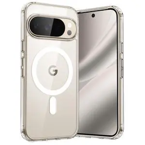 Magnetic Case for Google Pixel 10/10 Pro, Clear Magnetic Case for Google Pixel 10/10 Pro, Clear