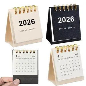 Tiny Desk Calendar 2025-2026, From Jul 2025 to Dec 2026 Monthly Small Calendar for Home Office School (2 Pack) Tiny Desk Calendar 2025-2026, From Jul 2025 to Dec 2026 Monthly Small Calendar for Home Office School (2 Pack)