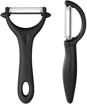 Vegetable Peeler Set of 2 - Y Peeler & Swivel Peeler, Sharp Stainless Steel Blade, Ergonomic Non-Slip Handle, Potato Carrot Apple Fruit Peelers for Kitchen, Dishwasher Safe, Easy Grip Vegetable Peeler Set of 2 - Y Peeler & Swivel Peeler, Sharp Stainless Steel Blade, Ergonomic Non-Slip Handle, Potato Carrot Apple Fruit Peelers for Kitchen, Dishwasher Safe, Easy Grip