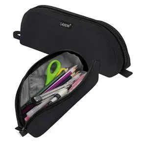 Pencil Pouch - Practical Pencil Case, Aesthetic Simple Pencil Bag, Small Pen Holder, Back to School Supplies for Girls Boys, Black Pencil Pouch - Practical Pencil Case, Aesthetic Simple Pencil Bag, Small Pen Holder, Back to School Supplies for Girls Boys, Black