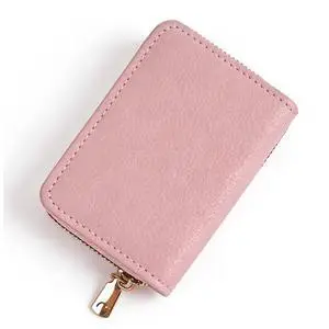Credit Card Holder Wallet RFID Blocking - Small Secure PU Leather Card Case for Men Women, 11 Card Slots Compact Credit Card Organizer (Pink) Credit Card Holder Wallet RFID Blocking - Small Secure PU Leather Card Case for Men Women, 11 Card Slots Compact Credit Card Organizer (Pink)