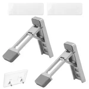 2pcs Adjustable Desktop Stands for 15in Calendar, Aluminum Alloy Stands with Tilt Adjustment Wall Fridge & Desk Mounts for Digital Family Organizer 2pcs Adjustable Desktop Stands for 15in Calendar, Aluminum Alloy Stands with Tilt Adjustment Wall Fridge & Desk Mounts for Digital Family Organizer