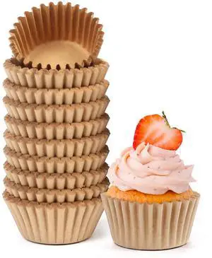 500Pcs Mini Cupcake Liners, Natural Muffin Liners Baking Cups, Greaseproof Paper Cupcake Wrappers, No Smell, Unbleached 500Pcs Mini Cupcake Liners, Natural Muffin Liners Baking Cups, Greaseproof Paper Cupcake Wrappers, No Smell, Unbleached