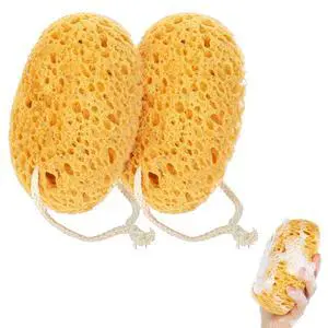 2Pcs Bath Sponge, 6.1 Inch Soft Exfoliating Body Scrubber Shower Sponges, Large Foam Loofah Face Puff for Women, Men, Teenager Body Cleansing Supplies 2Pcs Bath Sponge, 6.1 Inch Soft Exfoliating Body Scrubber Shower Sponges, Large Foam Loofah Face Puff for Women, Men, Teenager Body Cleansing Supplies