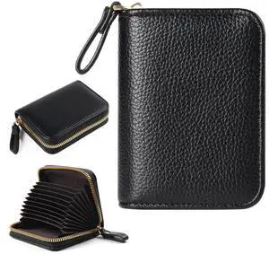 Credit Card Holder RFID Card Case Wallet, Small Accordion Zipper Card Case Holder, Card Organizer Case for Women Men Credit Card Holder RFID Card Case Wallet, Small Accordion Zipper Card Case Holder, Card Organizer Case for Women Men