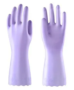 Skin-Friendly Flocked Cotton Liner Cleaning Gloves Medium, Reusable Dishwashing Gloves for Washing Dishes, Kitchen, Shimmering Pink Skin-Friendly Flocked Cotton Liner Cleaning Gloves Medium, Reusable Dishwashing Gloves for Washing Dishes, Kitchen, Shimmering Pink