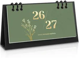 Small Desk Calendar 2026-2027, Desktop Calendar 20 Months - Runs From July 2026 Until Dec. 2027, Mini Standing Flip Calendar for Home, School and Office Supplies, 6.3" x 3.1" Small Desk Calendar 2026-2027, Desktop Calendar 20 Months - Runs From July 2026 Until Dec. 2027, Mini Standing Flip Calendar for Home, School and Office Supplies, 6.3" x 3.1"