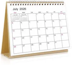 Small Desk Calendar 2026-2027, Jul. 2026 to Dec. 2027, 18 Months Small Desk Calendar with Planner Stickers, 8.5" x 7" Desktop Calendar Planner, Kraft Small Desk Calendar 2026-2027, Jul. 2026 to Dec. 2027, 18 Months Small Desk Calendar with Planner Stickers, 8.5" x 7" Desktop Calendar Planner, Kraft