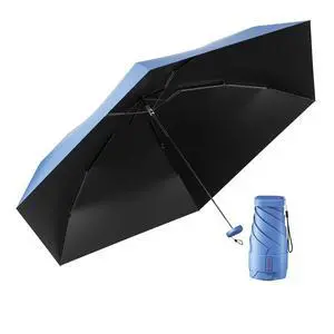 Compact Mini Umbrella for purse-Lightweight,Fold and UV Umbrella for Rain-Suitable for women, girls, kids(Navy Blue) Compact Mini Umbrella for purse-Lightweight,Fold and UV Umbrella for Rain-Suitable for women, girls, kids(Navy Blue)