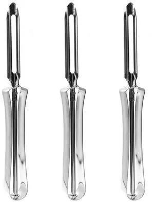 Peeler, Stainless Steel Rotary Peeler for Potatoes Carrots Apples Pears (Set of 3) By Lechay Peeler, Stainless Steel Rotary Peeler for Potatoes Carrots Apples Pears (Set of 3) By Lechay