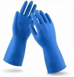 1 Pairs Non-Slip Household Cleaning Reusable Dishwashing Gloves for Kitchen Washing Dishes Bathroom Gardening & Home Tasks Flexible Long-lasting & Waterproof Gloves Perfect for Woman Men (Blue) 1 Pairs Non-Slip Household Cleaning Reusable Dishwashing Gloves for Kitchen Washing Dishes Bathroom Gardening & Home Tasks Flexible Long-lasting & Waterproof Gloves Perfect for Woman Men (Blue)