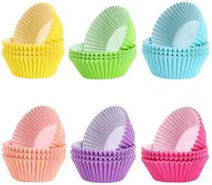 600 Rainbow Pastel Cupcake Liners for Muffin Pans, Baking Cups for Parties 600 Rainbow Pastel Cupcake Liners for Muffin Pans, Baking Cups for Parties