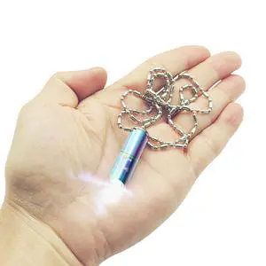 Bullet-Shaped Mini Flashlight Keychain Light Men's EDC Emergency Safety Lamp Protable Necklace Light for Men's Everyday Carry Ornament Emergency Illuminate Nice Gift Bullet-Shaped Mini Flashlight Keychain Light Men's EDC Emergency Safety Lamp Protable Necklace Light for Men's Everyday Carry Ornament Emergency Illuminate Nice Gift