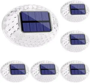 Solar Outdoor Lights, 6 Pack Solar Fence Lights IP65 Waterproof, LED Deck Light for Backyard Railing Patio Deck Fence Stair Railing Wall Outdoor Decorations(Warm White) Solar Outdoor Lights, 6 Pack Solar Fence Lights IP65 Waterproof, LED Deck Light for Backyard Railing Patio Deck Fence Stair Railing Wall Outdoor Decorations(Warm White)