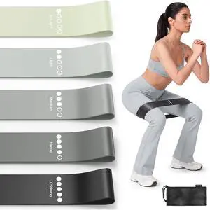 Resistance Bands for Working Out, 5-Pack Elastic Exercise Bands for Strength Training, Stretching, Workout; Home Gym Equipment for Women Men, Pilates Yoga Physical Therapy, Leg Glute Arm Exercise Kit Resistance Bands for Working Out, 5-Pack Elastic Exercise Bands for Strength Training, Stretching, Workout; Home Gym Equipment for Women Men, Pilates Yoga Physical Therapy, Leg Glute Arm Exercise Kit