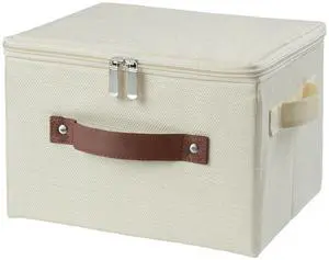 Storage Bins with Zipper Lid Decorative Lidded Box Fabric Baskets Storage Bins with Zipper Lid Decorative Lidded Box Fabric Baskets