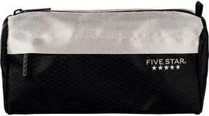 Pencil Pouch, Pen Case, 9-Pocket Zipper Pouch, Storage Organizer for School Supplies Earbuds Chargers Cables Makeup, Black/Grey (505600A-ECM) Pencil Pouch, Pen Case, 9-Pocket Zipper Pouch, Storage Organizer for School Supplies Earbuds Chargers Cables Makeup, Black/Grey (505600A-ECM)