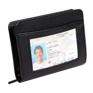 Credit Card Holder Wallet RFID Blocking Leather Wallet for Men and Women with Zipper, Huge Storage Capacity Credit Card Holder Wallet RFID Blocking Leather Wallet for Men and Women with Zipper, Huge Storage Capacity