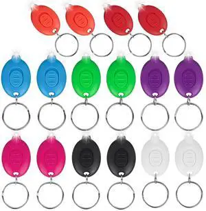 16Pcs LED Keychain Flashlight White Light Mini Keychain Light Ultra Bright Tiny Flashlight, Micro Pocket Portable Key Light for Emergency Lighting 16Pcs LED Keychain Flashlight White Light Mini Keychain Light Ultra Bright Tiny Flashlight, Micro Pocket Portable Key Light for Emergency Lighting