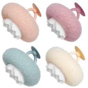 Super Soft Sunflower Suction Cup Bath Sponge loofah, 2026 Upgraded 2-in-1 Sunflower Ball Exfoliating Bath Sponge Cleaning Brush, Mesh Shower Body Sponge Accessories for Women, Men Shower (4 Color) Super Soft Sunflower Suction Cup Bath Sponge loofah, 2026 Upgraded 2-in-1 Sunflower Ball Exfoliating Bath Sponge Cleaning Brush, Mesh Shower Body Sponge Accessories for Women, Men Shower (4 Color)